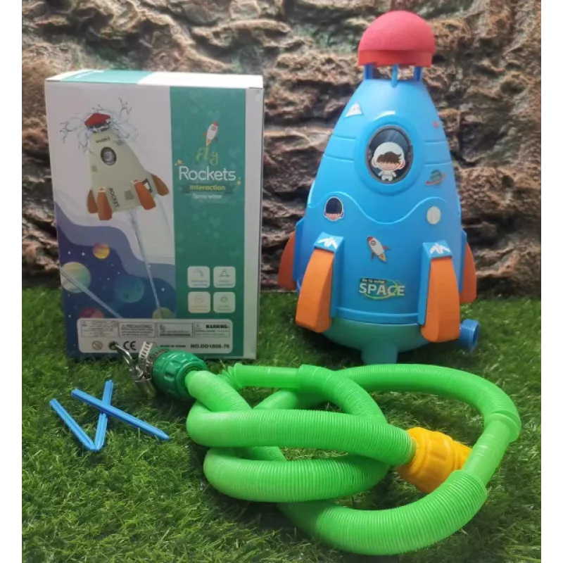 Kids Rocket Sprinkler Spinner Toy