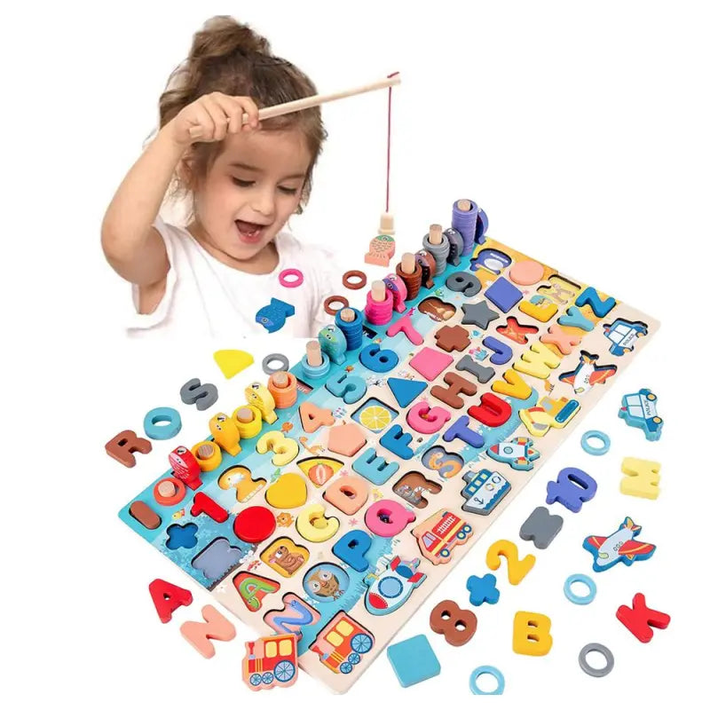 Wooden Montessori Educational Toys Set