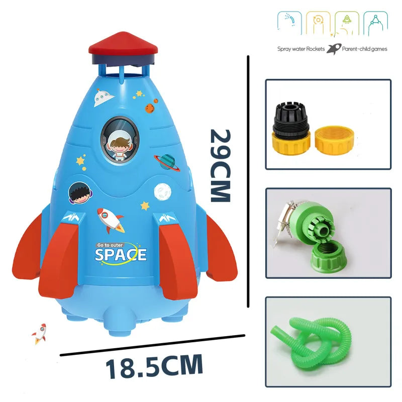 Kids Rocket Sprinkler Spinner Toy