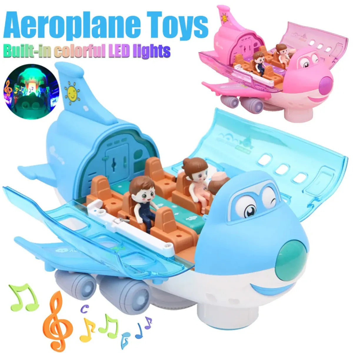 Rotating Electric Airplane Toy Kids