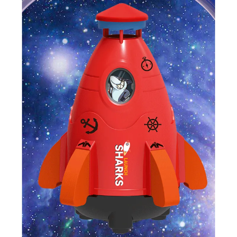 Kids Rocket Sprinkler Spinner Toy